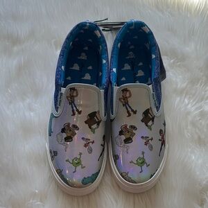 Disney Pixar Women’s Slip On Sneakers Size 11 NWT